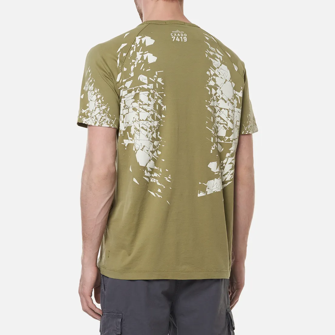 Stone Island Shadow Project Мужская футболка Printed Catch Pocket Mako