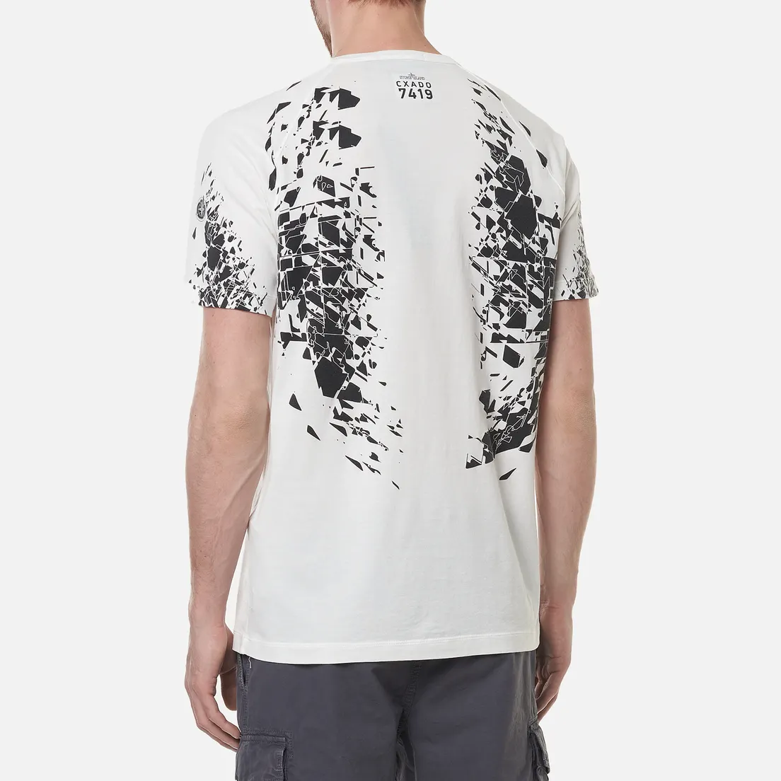 Stone Island Shadow Project Мужская футболка Printed Catch Pocket Mako