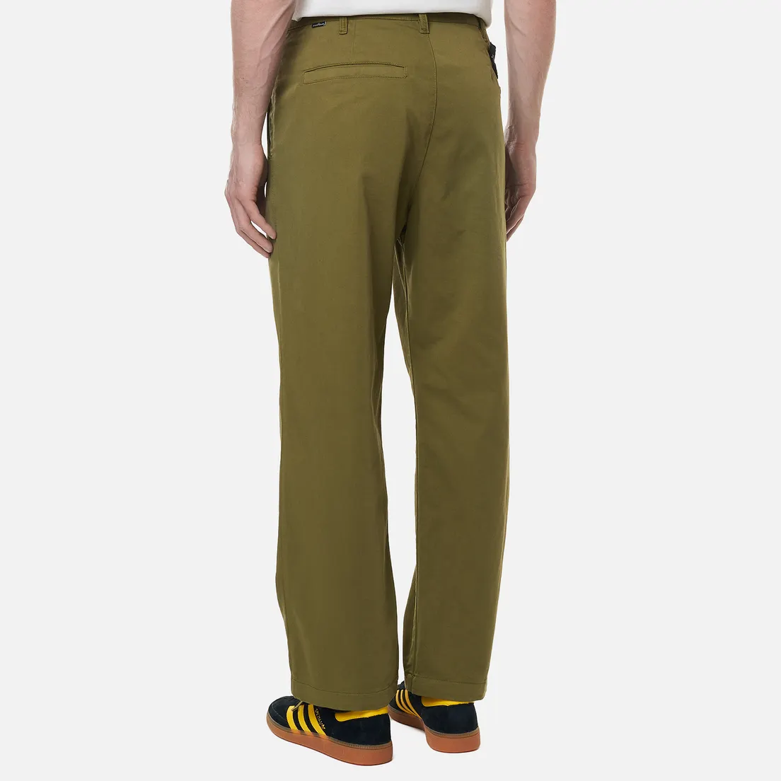 Stone Island Shadow Project Мужские брюки Straight Black Weaved Cotton Satin