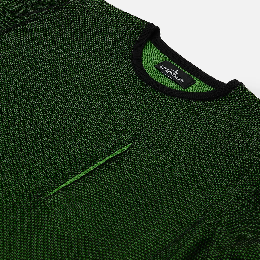 Stone Island Shadow Project Мужской свитер Light Double Face Mesh Crew Neck