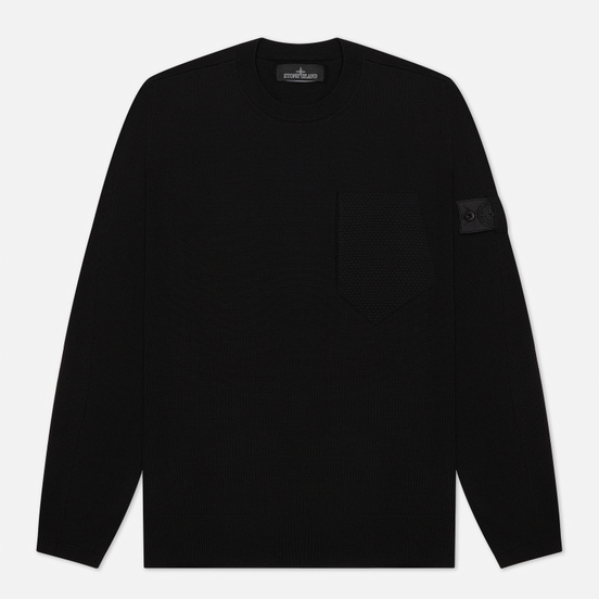 Мужской свитер Stone Island Shadow Project Fine Knit Cotton/Silk Black