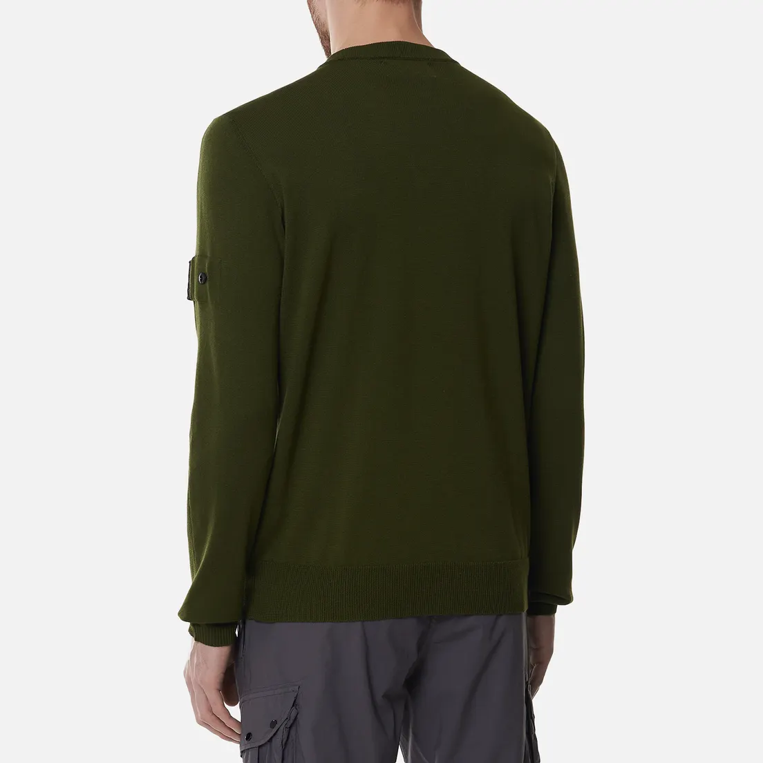 Stone Island Shadow Project Мужской свитер Fine Knit Cotton/Silk