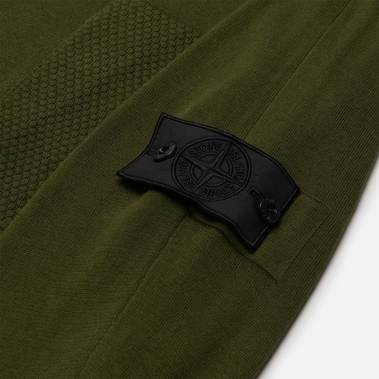 Мужской свитер Stone Island Shadow Project Fine Knit Cotton/Silk Olive Green