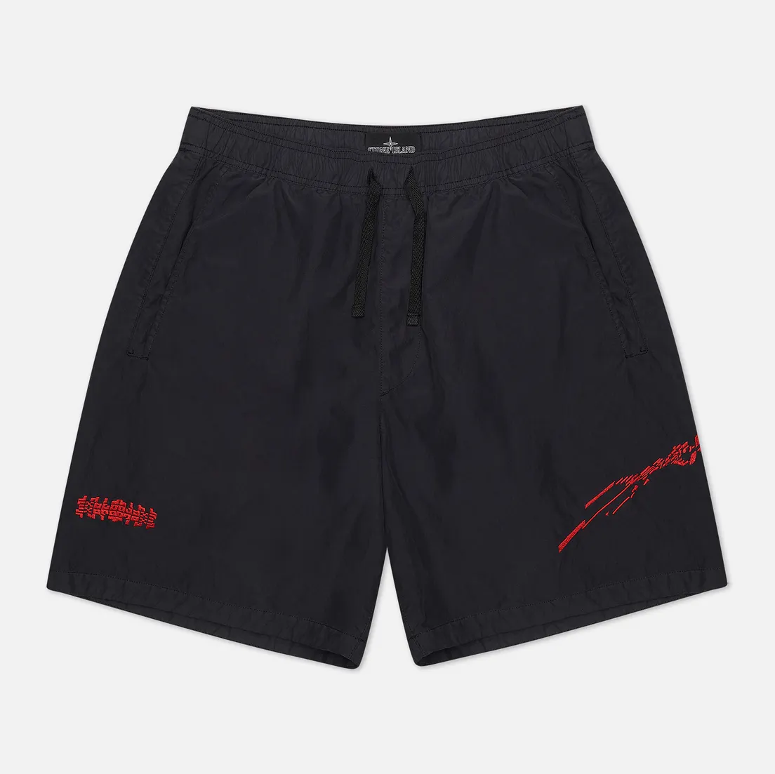 Stone Island Shadow Project Мужские шорты Embroidered Swim Trunks Brushed Nylon
