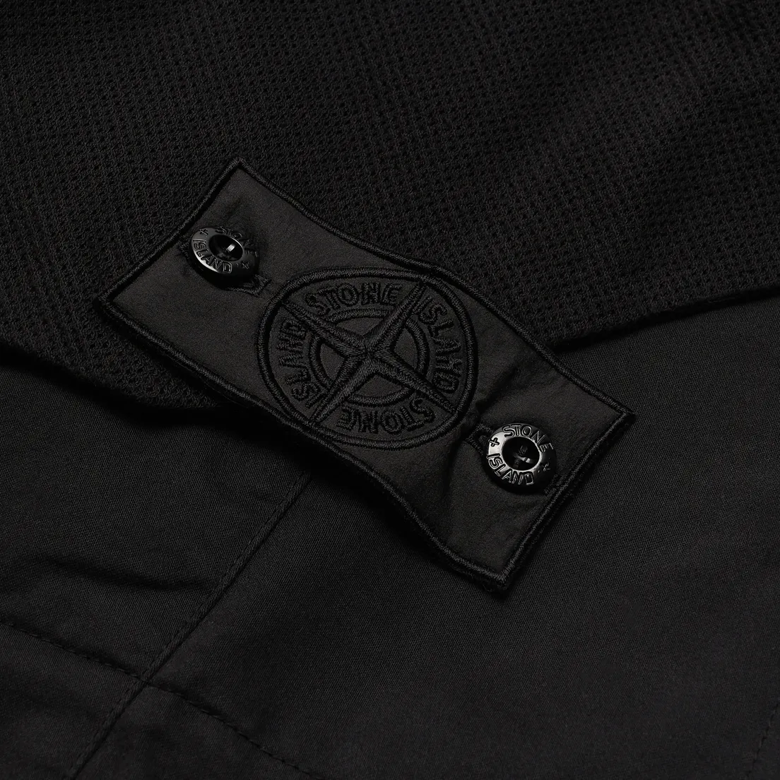 Stone Island Shadow Project Мужские шорты Cargo Black Weaved Cotton Satin