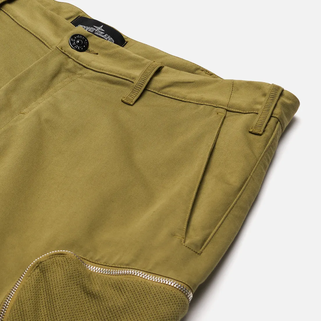 Stone Island Shadow Project Мужские шорты Cargo Black Weaved Cotton Satin