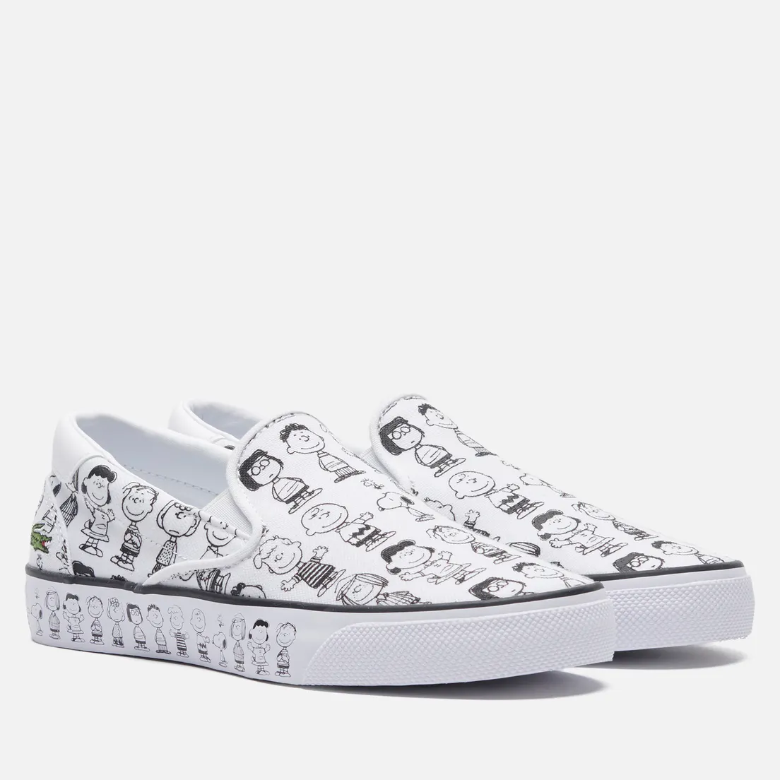 Lacoste Женские кеды x Peanuts Jump Serve Canvas Slip-On
