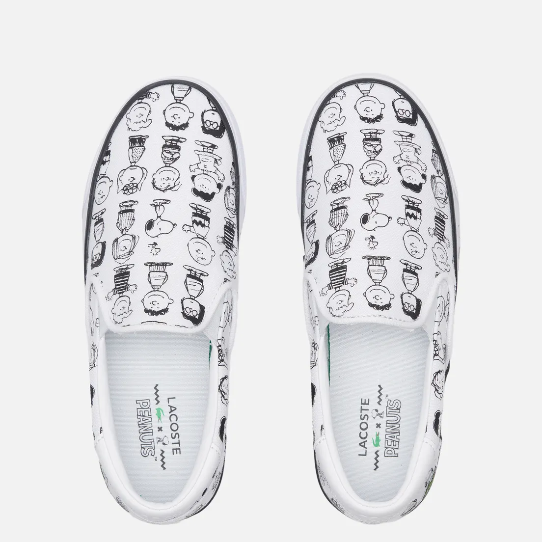 Lacoste Женские кеды x Peanuts Jump Serve Canvas Slip-On