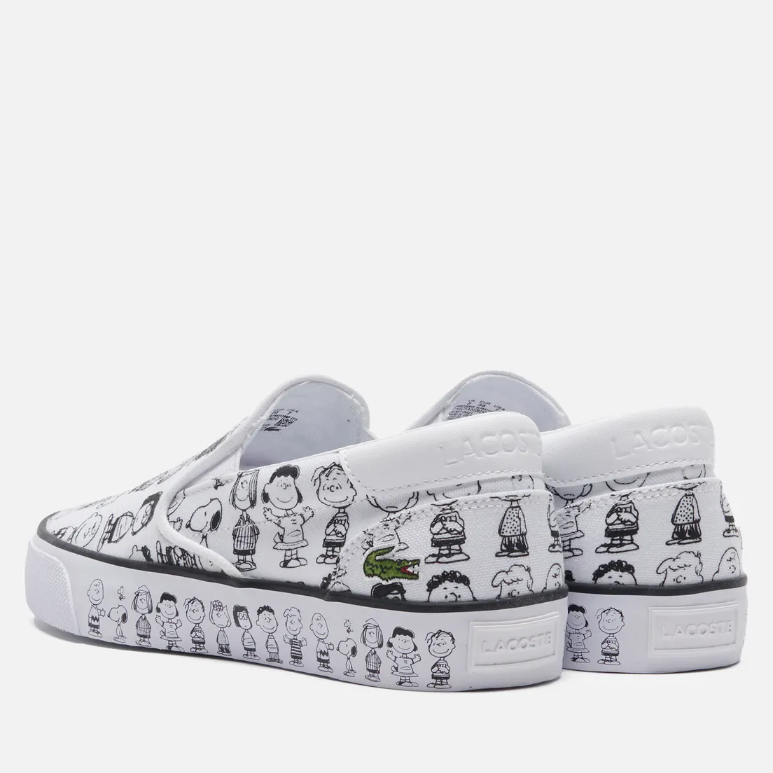 Lacoste Женские кеды x Peanuts Jump Serve Canvas Slip-On