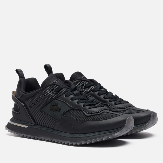 Мужские кроссовки Lacoste, цвет чёрный, размер 41 742SMA0035-22F Court Break Leather - фото 1