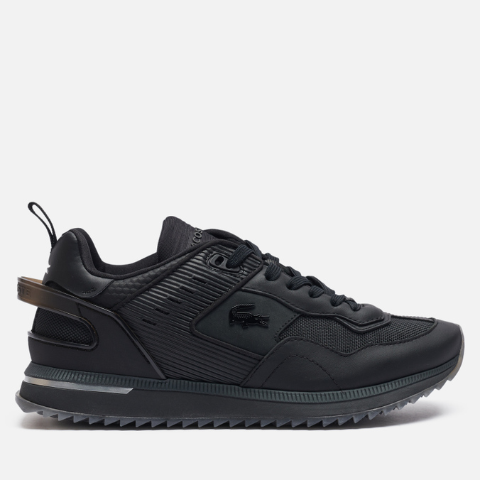 Мужские кроссовки Lacoste, цвет чёрный, размер 41 742SMA0035-22F Court Break Leather - фото 4