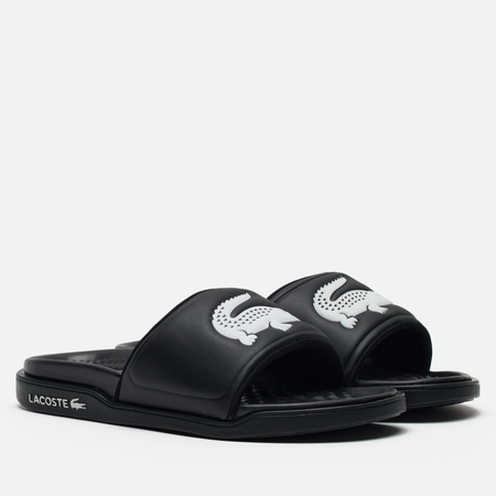 Женские сланцы Lacoste Serve Slide Dualiste цвет чёрный размер 38 EU 4250₽