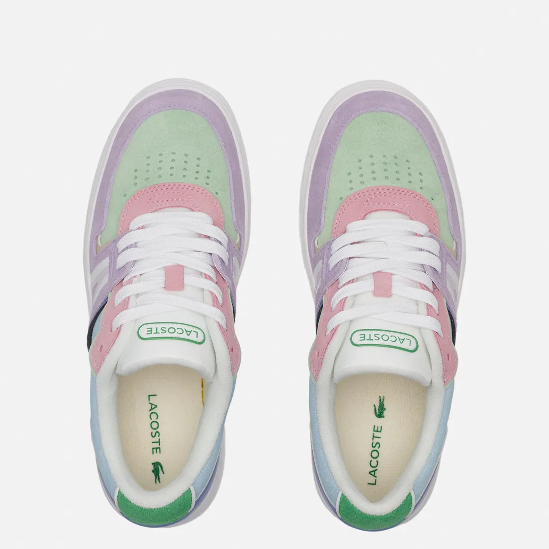 Lacoste Женские кроссовки L001 Leather And Suede Colorblock