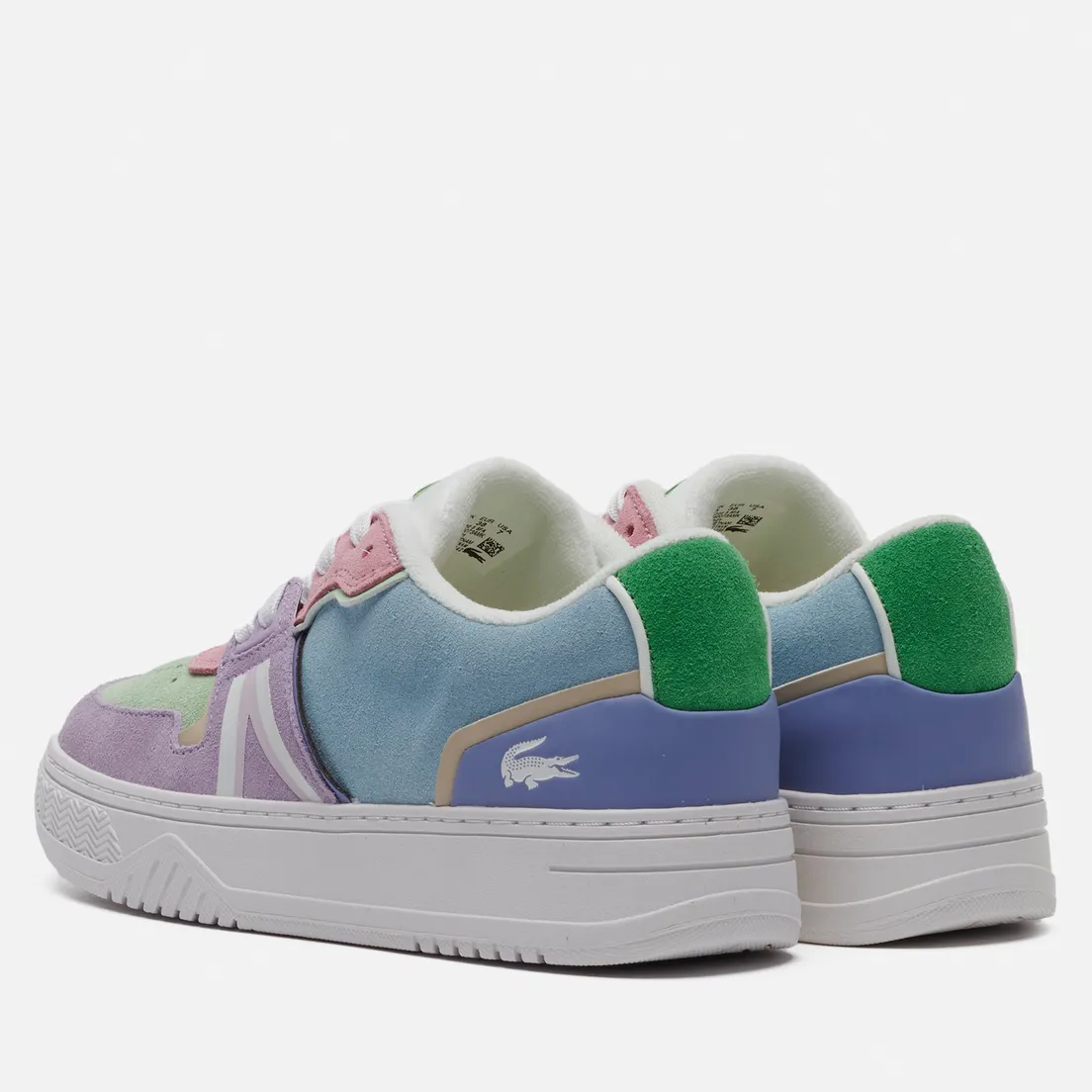 Lacoste Женские кроссовки L001 Leather And Suede Colorblock