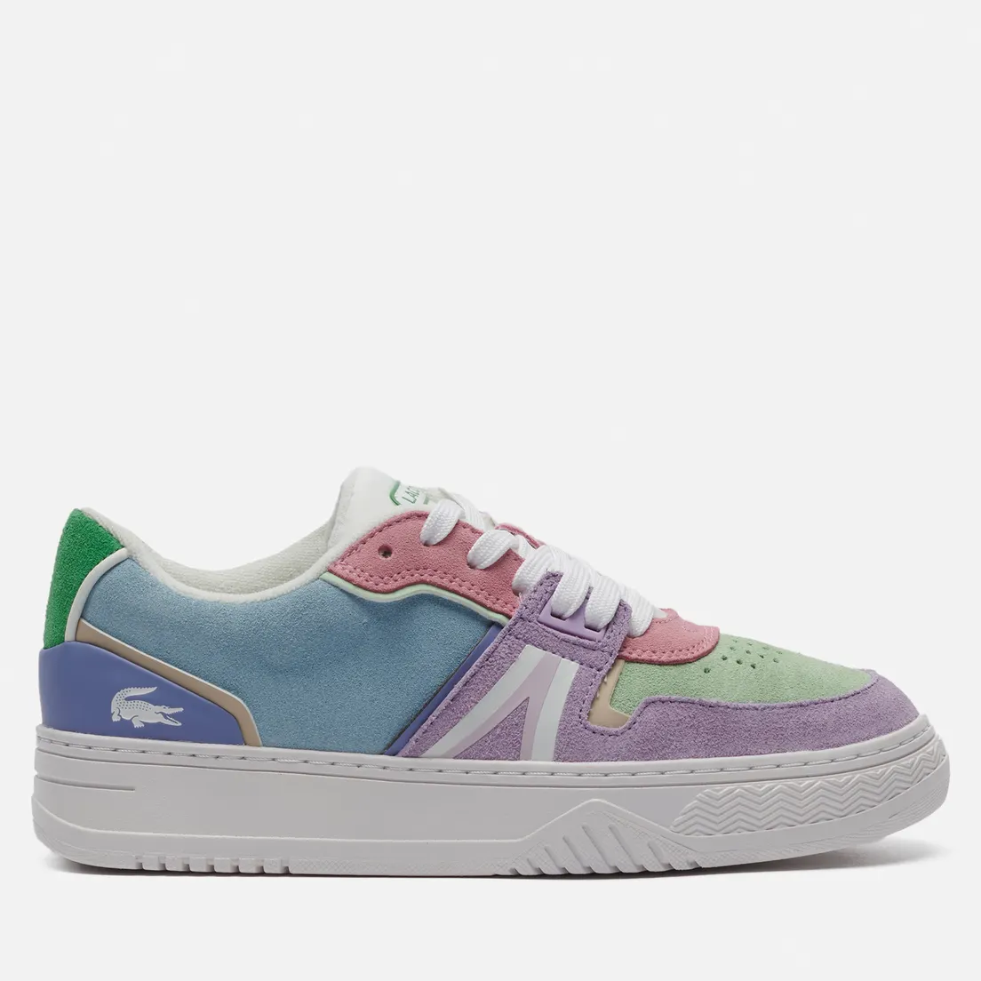 Lacoste Женские кроссовки L001 Leather And Suede Colorblock