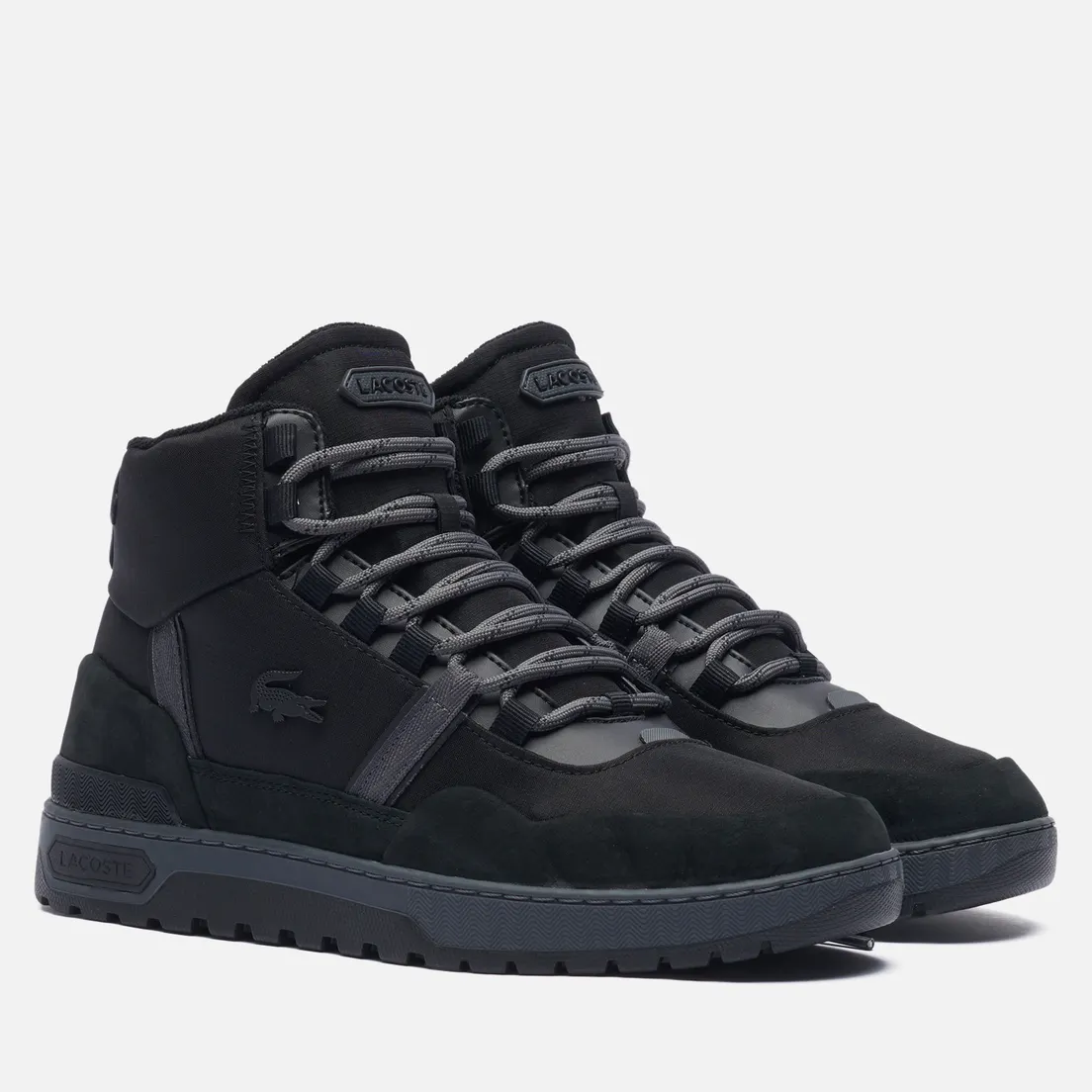 Lacoste Мужские кроссовки T-Clip Winter Mid Textile/Leather