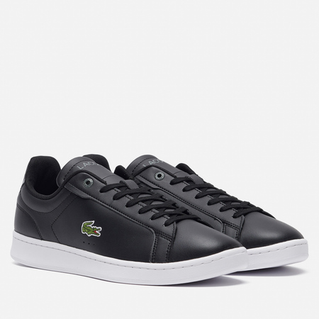 фото Мужские кроссовки lacoste carnaby pro bl leather tonal, цвет чёрный, размер 40.5 eu