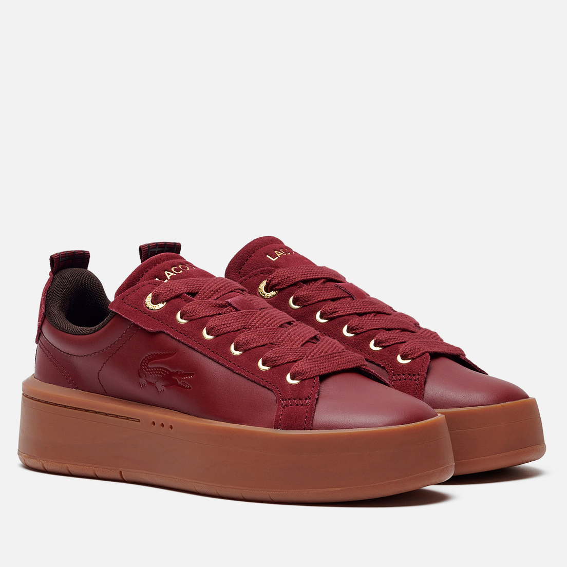 Lacoste Женские кроссовки Carnaby Platform Colourblock Leather