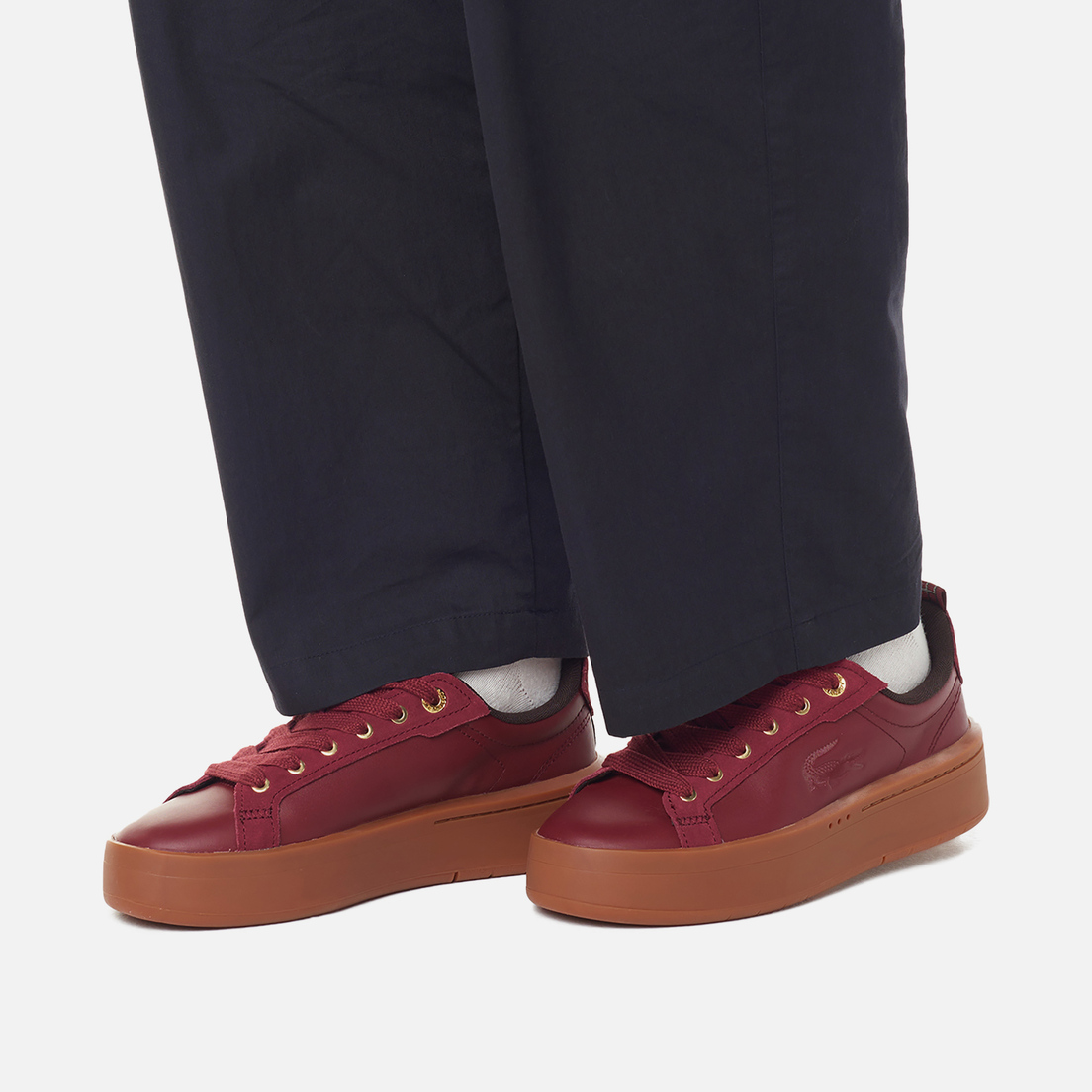 Lacoste Женские кроссовки Carnaby Platform Colourblock Leather
