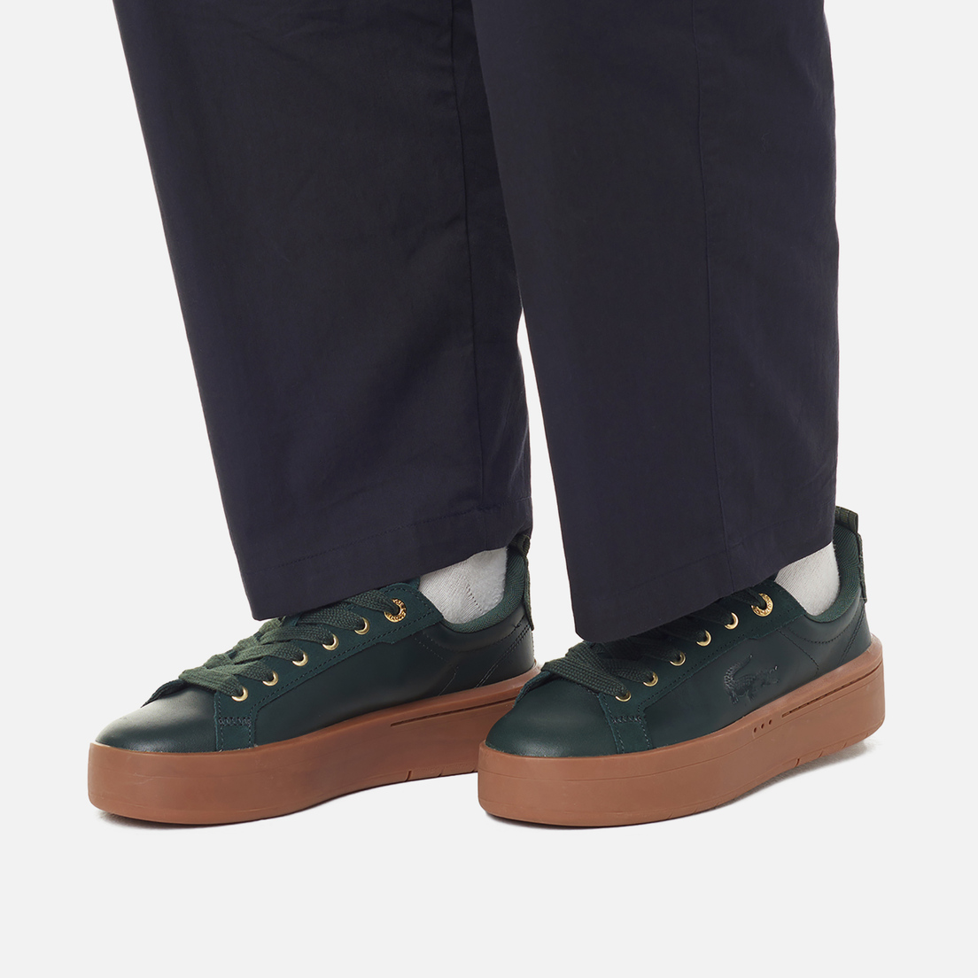 Женские кроссовки Lacoste Carnaby Platform Colourblock Leather ...
