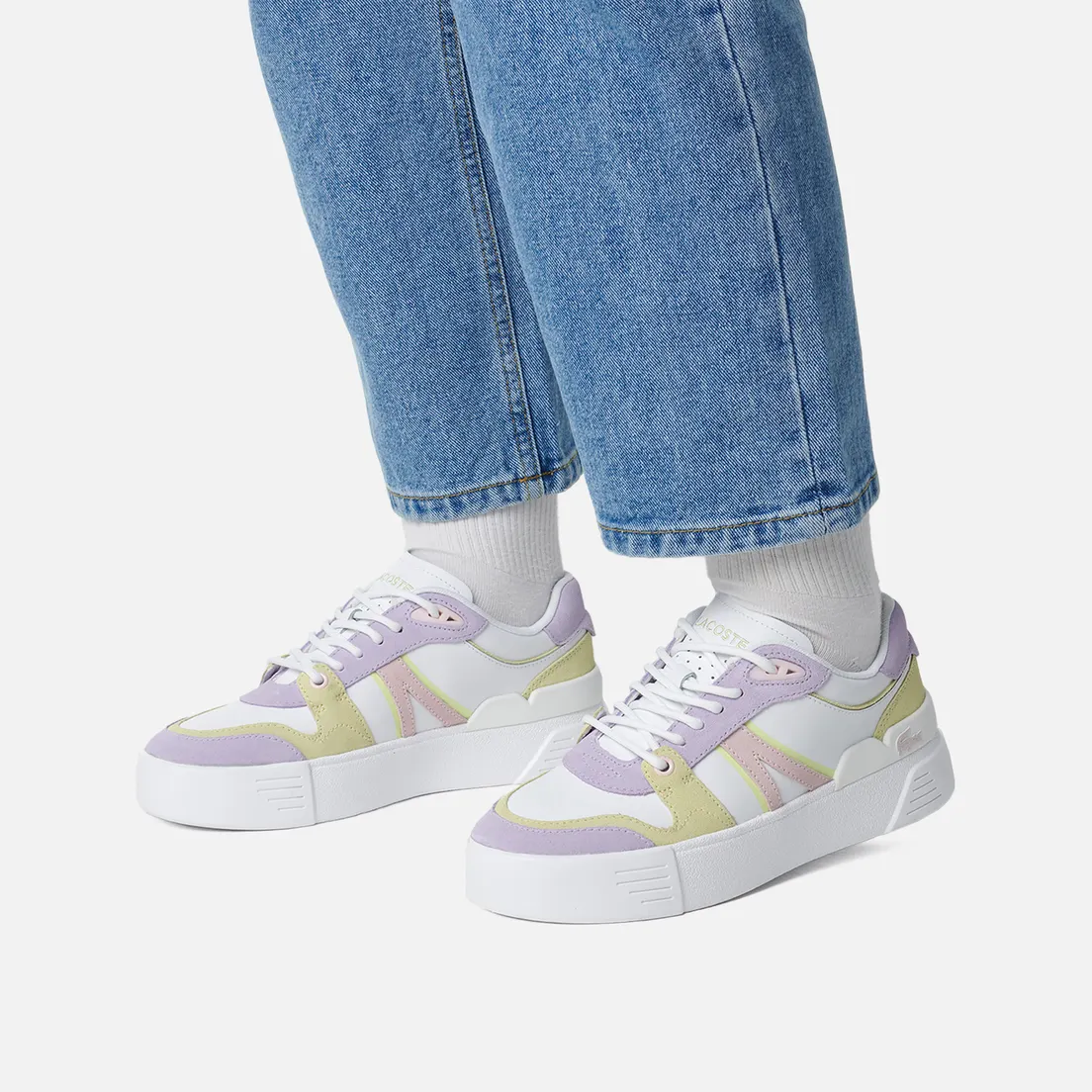 Lacoste Женские кроссовки L002 Evo Contrasted Leather