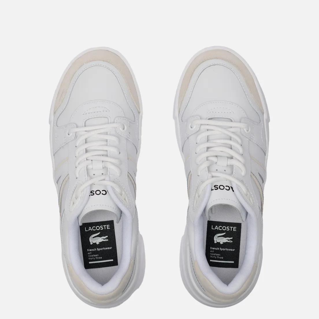 Lacoste Женские кроссовки L002 Evo Logo Tongue Leather