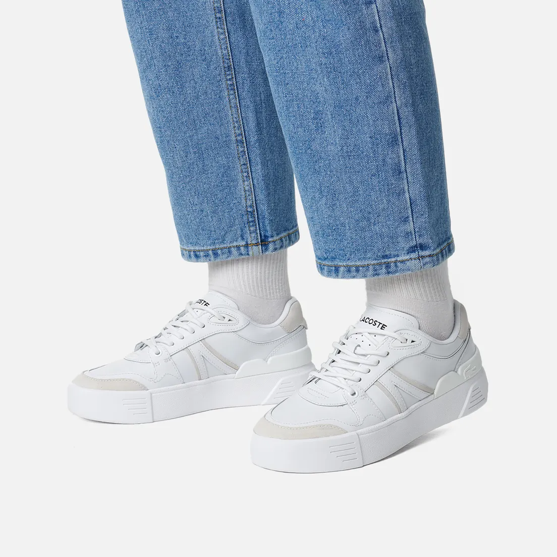 Lacoste Женские кроссовки L002 Evo Logo Tongue Leather
