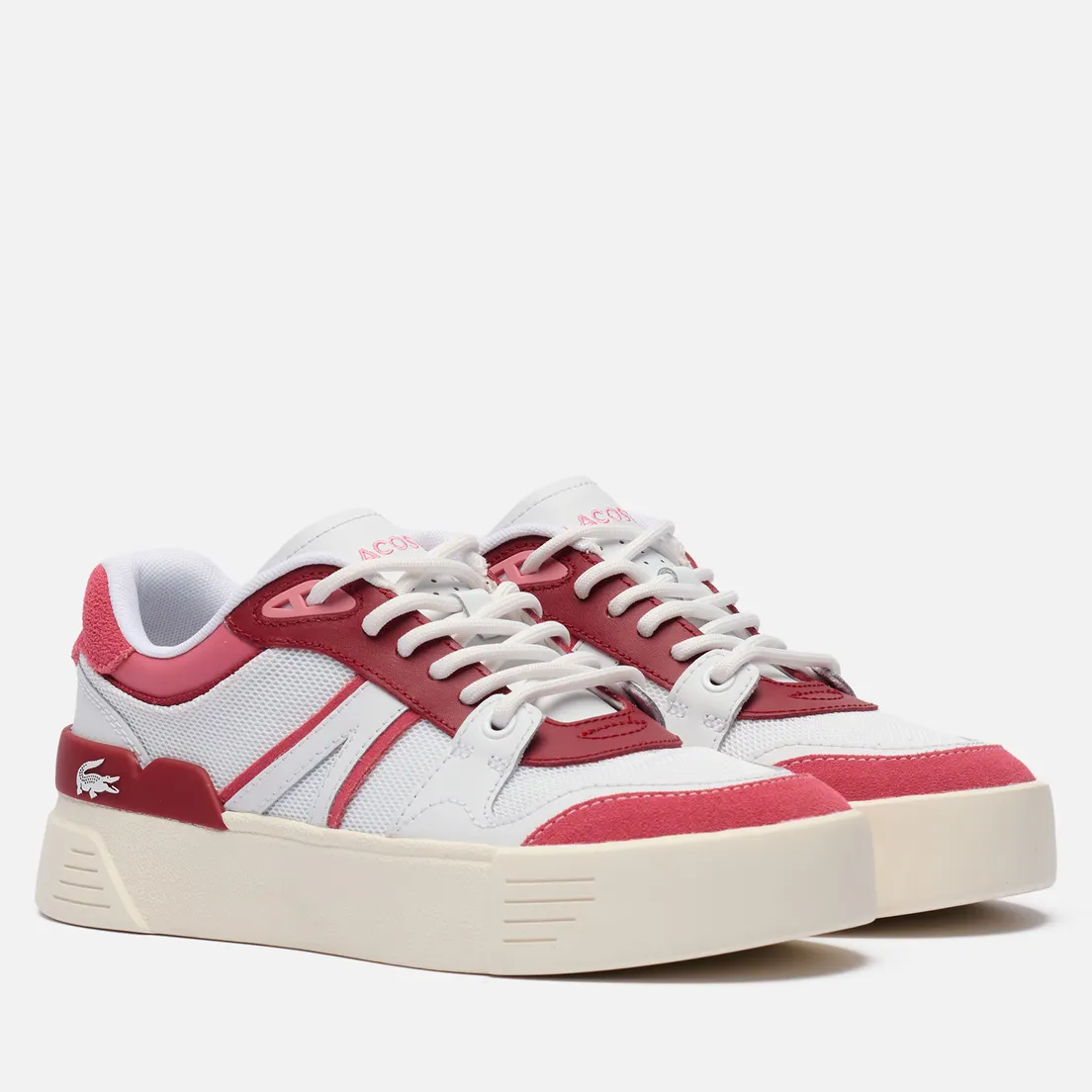 Lacoste Женские кроссовки L002 Evo Logo Tongue Leather