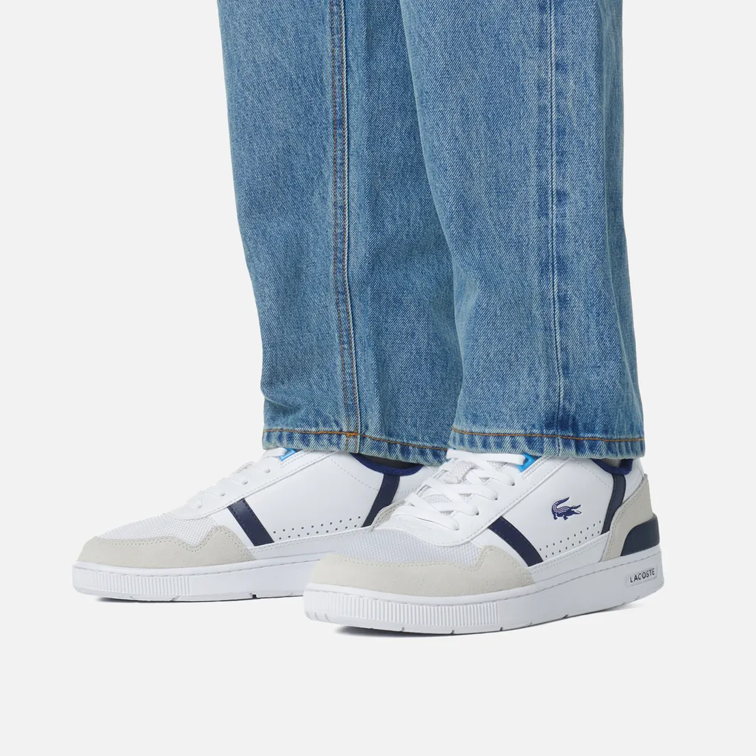 Lacoste Мужские кроссовки T-Clip Contrasted Leather
