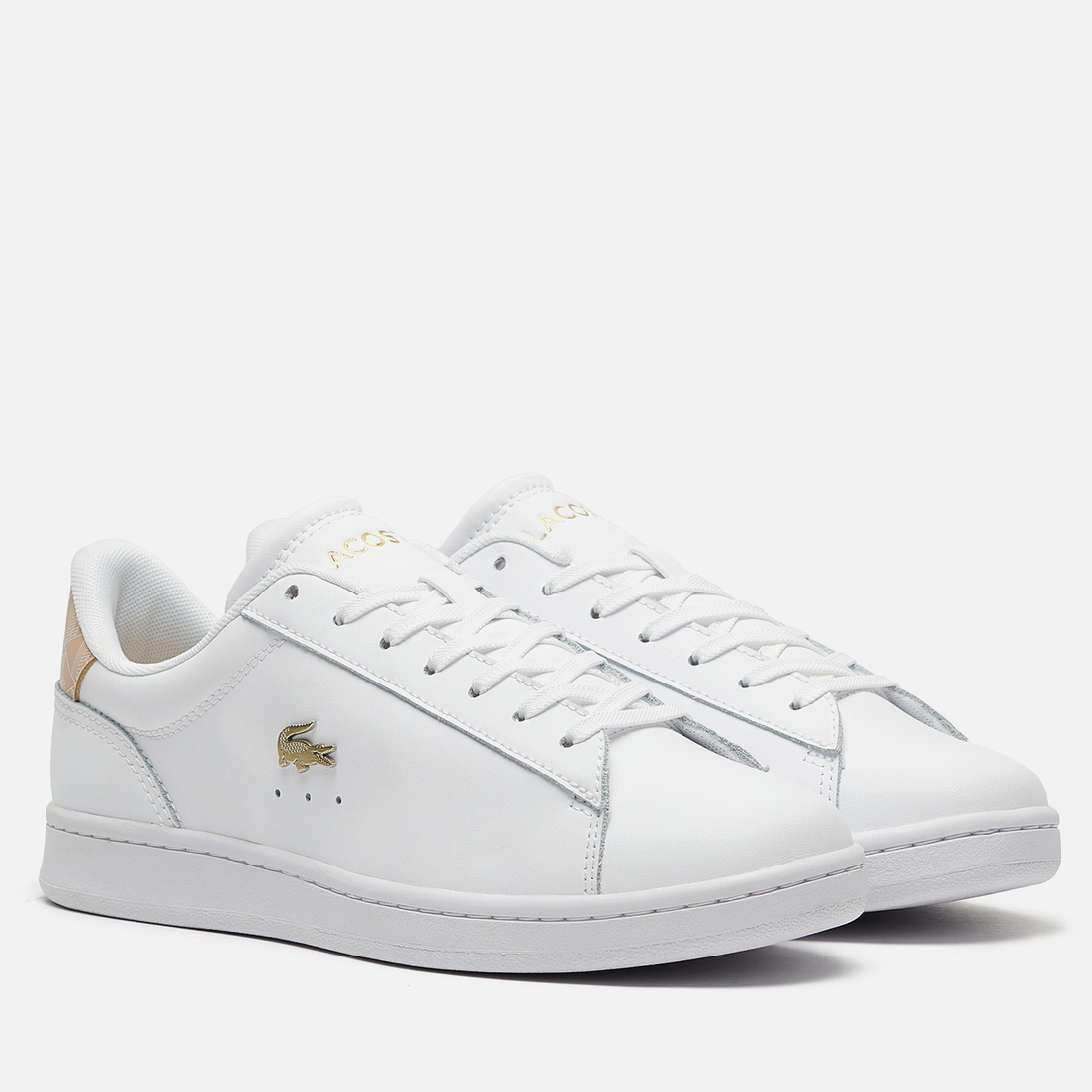 Lacoste carnaby white gold on sale