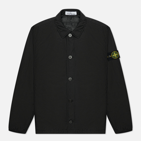Мужская куртка Stone Island O-Cotton/R-Nylon Tela Primaloft Insulation Technology Overshirt, цвет чёрный, размер S
