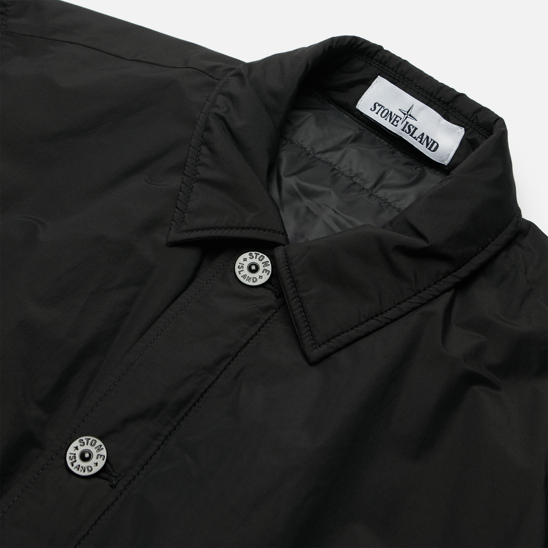 Stone Island Мужская куртка O-Cotton/R-Nylon Tela Primaloft Insulation Technology Overshirt