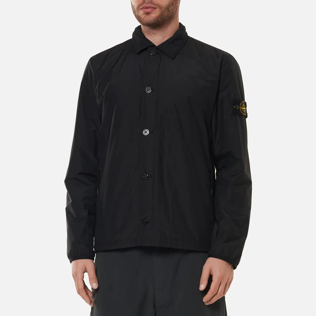 Stone Island Мужская куртка O-Cotton/R-Nylon Tela Primaloft Insulation Technology Overshirt
