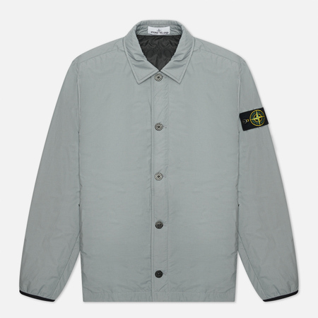 Мужская куртка Stone Island O-Cotton/R-Nylon Tela Primaloft Insulation Technology Overshirt, цвет серый, размер M