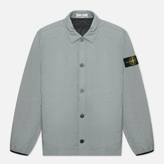Мужская куртка Stone Island O-Cotton/R-Nylon Tela Primaloft Insulation Technology Overshirt Pearl Grey