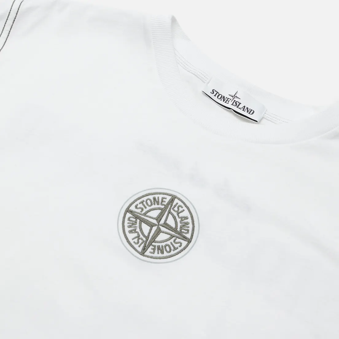 Stone Island Мужской лонгслив Garment Dyed Embroidery Logo