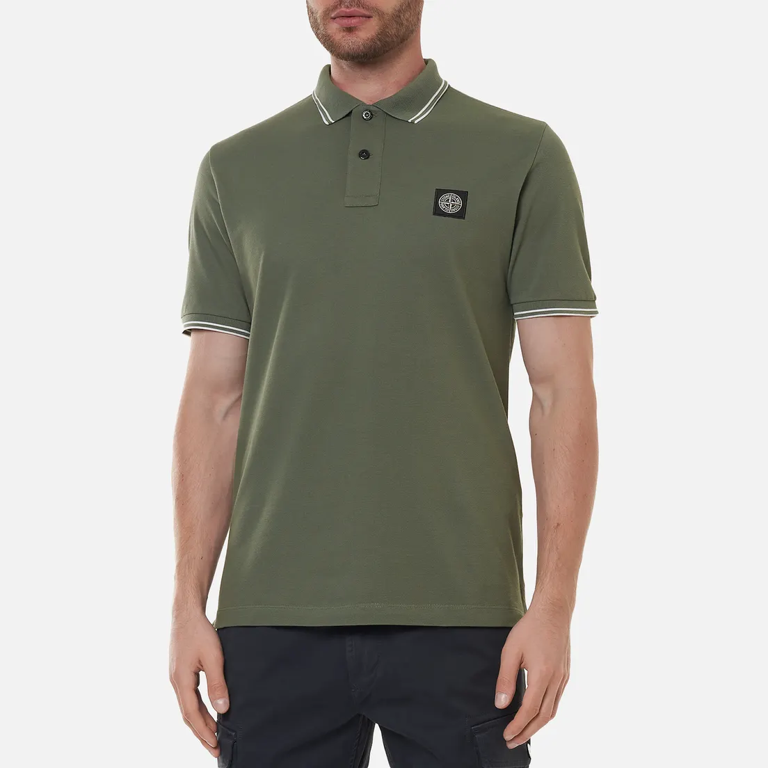 Stone Island Мужское поло Patch Program Slim Fit