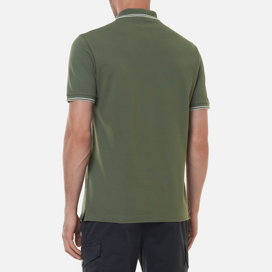 Мужское поло Stone Island Patch Program Slim Fit Sage Green