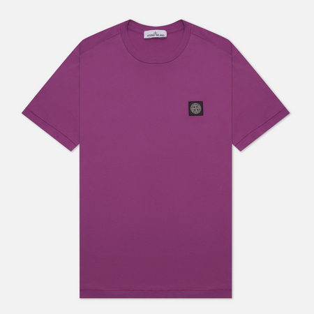 Мужская футболка Stone Island Small Logo Patch, цвет фиолетовый, размер L