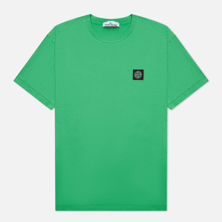 Мужская футболка Stone Island Small Logo Patch, цвет зелёный, размер XL