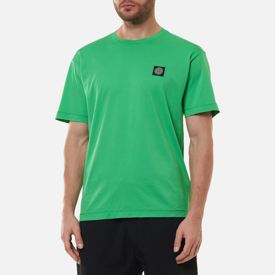 Мужская футболка Stone Island Small Logo Patch Green