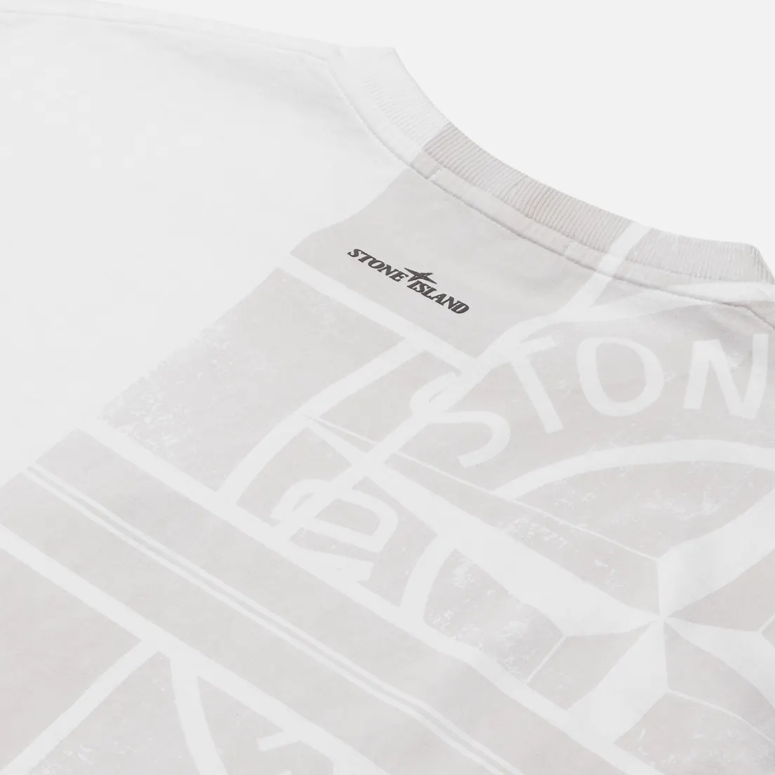 Stone Island Мужской лонгслив Mosaic Three Print Slim Fit