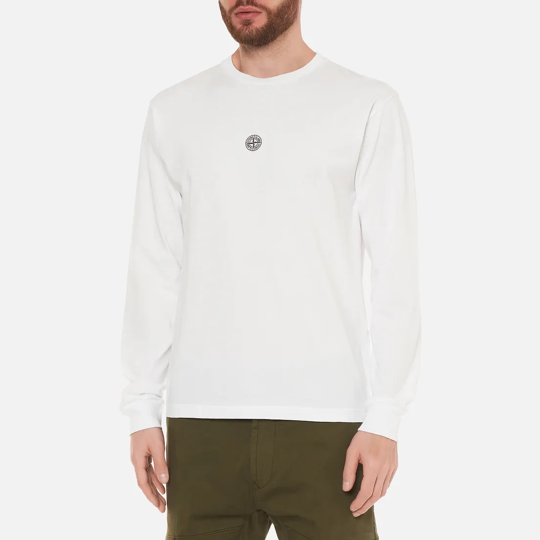 Stone Island Мужской лонгслив Mosaic Three Print Slim Fit