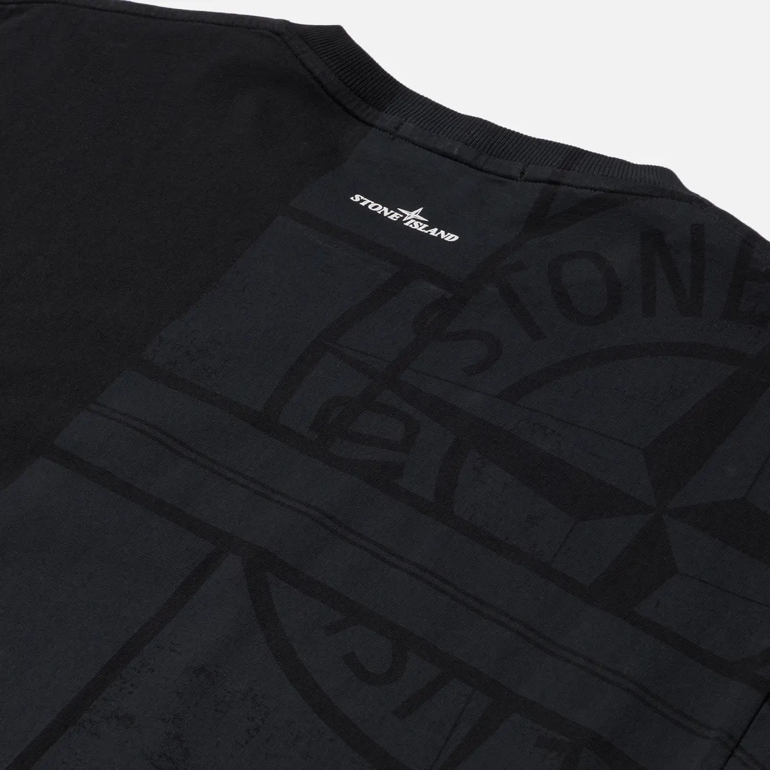 Stone Island Мужской лонгслив Mosaic Three Print Slim Fit