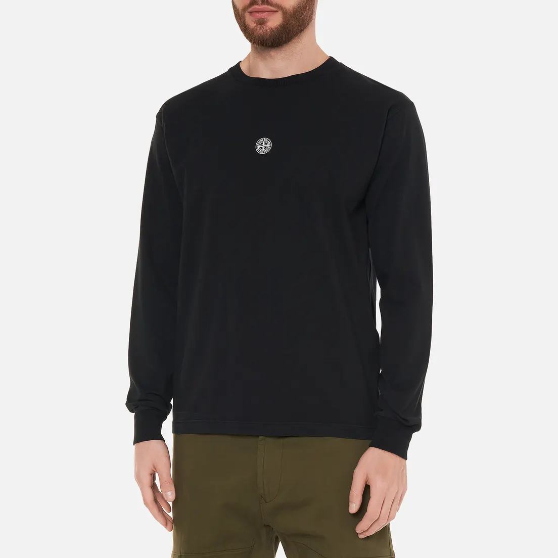 Stone Island Мужской лонгслив Mosaic Three Print Slim Fit