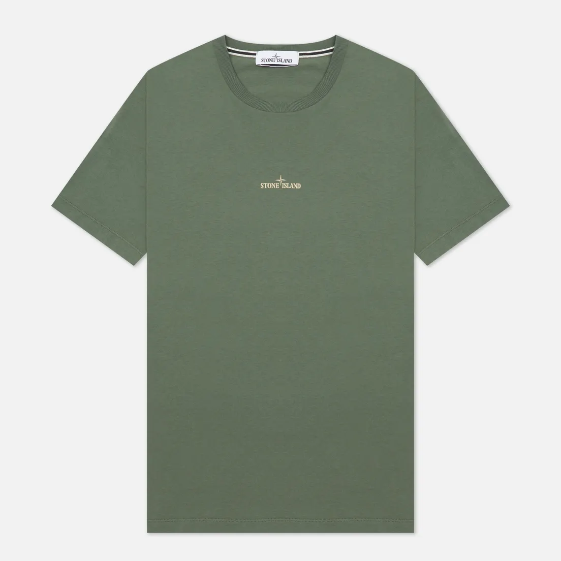 Stone Island Мужская футболка Mixed Media Two Print Slim Fit