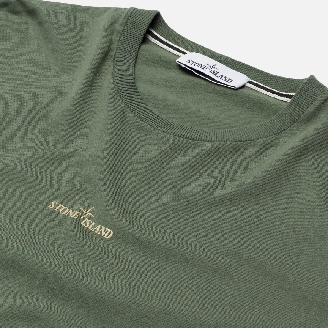 Stone Island Мужская футболка Mixed Media Two Print Slim Fit