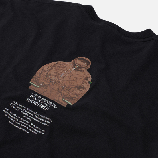Мужская футболка Stone Island Archivio Project Polyester Microfibre Black