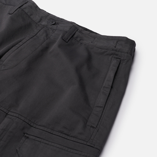 Мужские брюки Stone Island Stretch Cotton Wool Satin Loose Fit Antracite