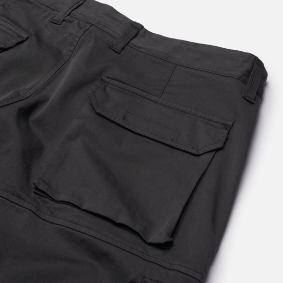 Мужские брюки Stone Island Stretch Cotton Wool Satin Loose Fit Antracite